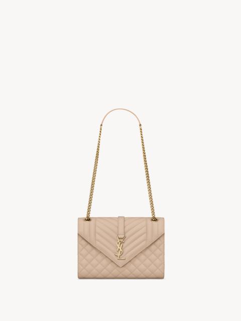 ENVELOPE MEDIUM IN QUILTED GRAIN DE POUDRE EMBOSSED LEATHER