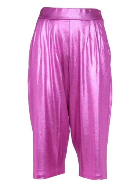 pleated bermuda shorts