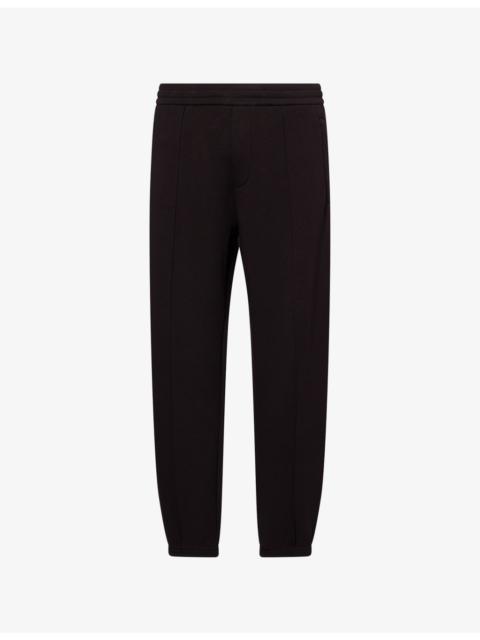 Tapered-Leg Relaxed-Fit Stretch-Cotton Blend Jogging-Bottoms