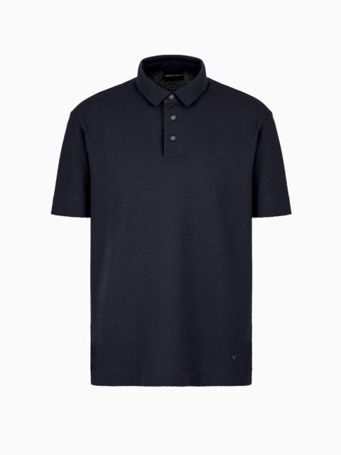 JACQUARD JERSEY POLO SHIRT