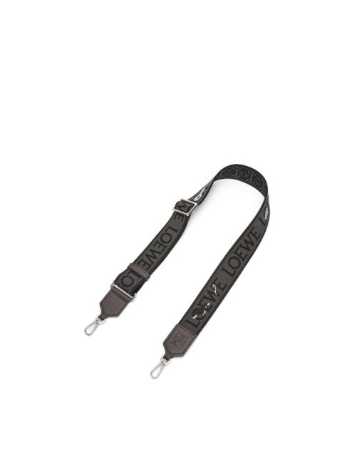 Mandragora Anagram strap in jacquard and calfskin