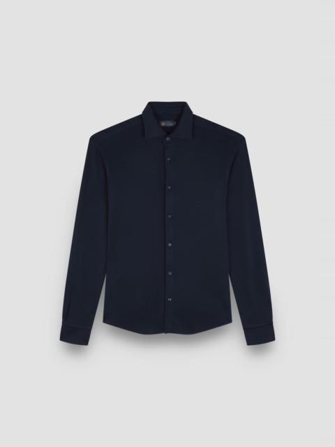 WOOL AND SILK JERSEY SHIRT