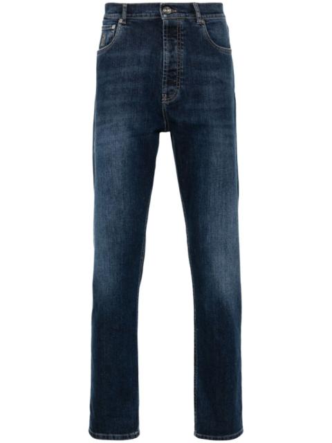 straight-leg jeans