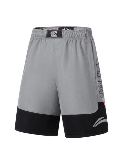 Li-Ning x Mister Cartoon BadFive Basketball Shorts 'Grey Black' AAPT045-9