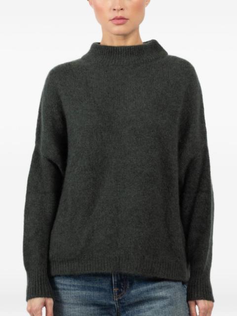 funnel-neck sweater