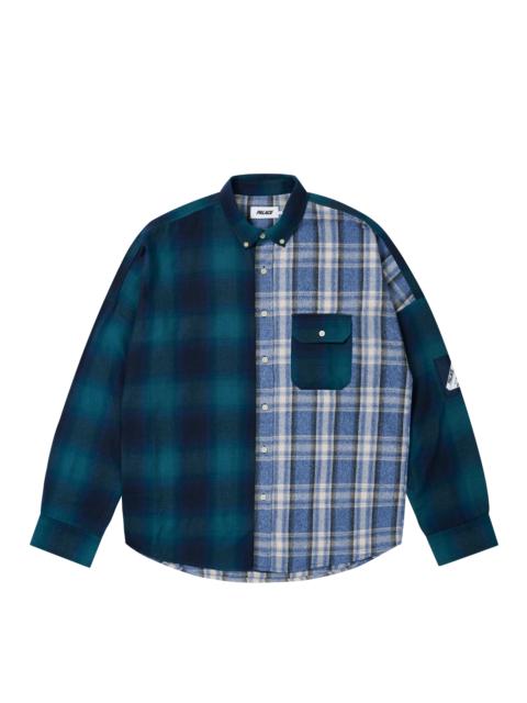 PATCHY FLANNEL SHIRT BLUE