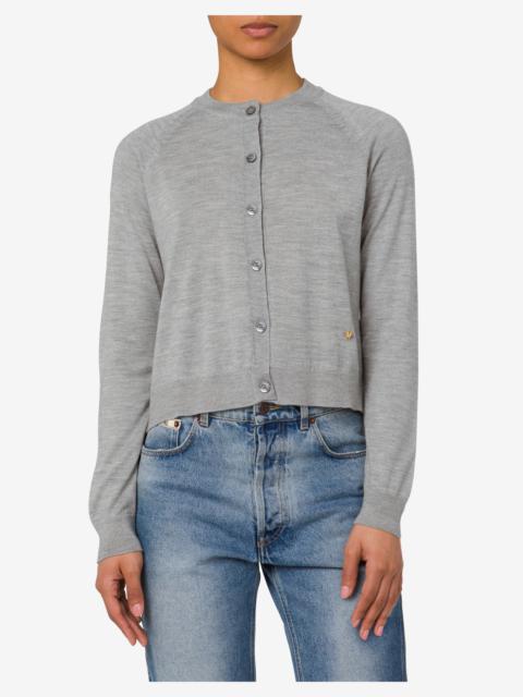 GOLDEN M WOOL AND SILK CARDIGAN