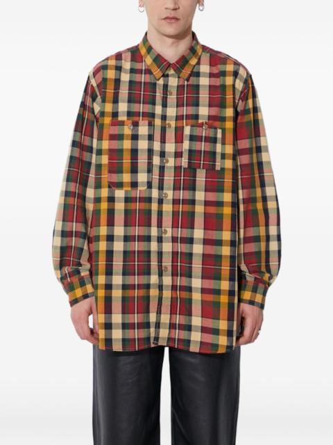 plaid-pattern shirt