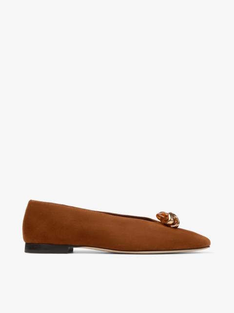 Margot Flat Tan Suede Flats