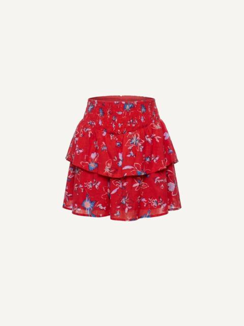 ARDEN MINI SKIRT | FIORE ROSSO