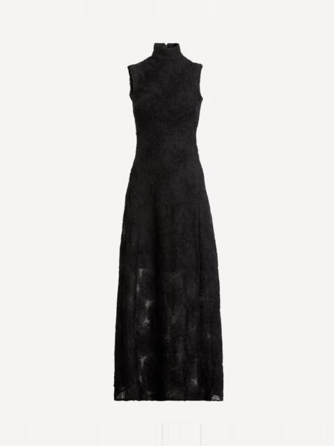 Flower Mesh Maxi Dress