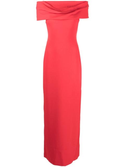 Eva off-shoulder maxi dress