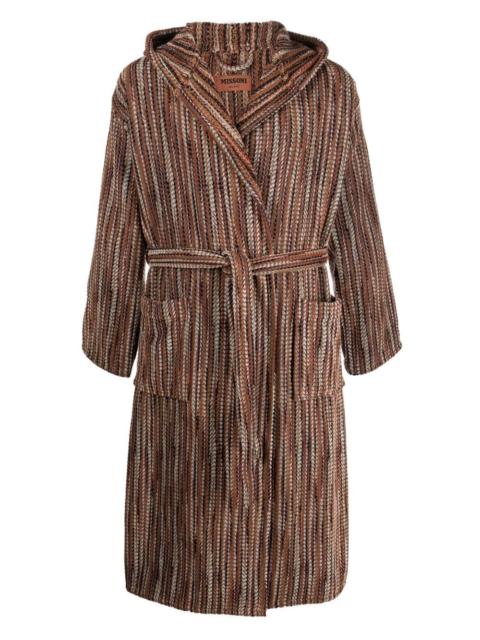 Billy patterned towelling robe