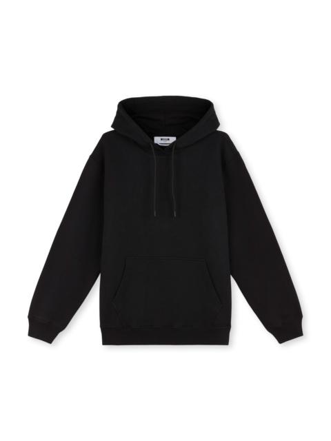 Oversized sweatshirt with a maxi logo print on the hood