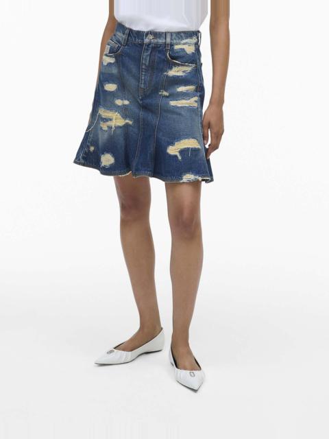 THE RIP AND REPAIR FLUTED MINI SKIRT