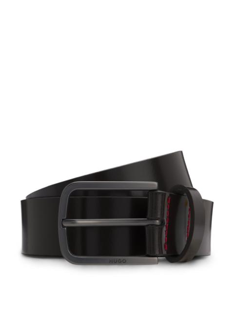 ITALIAN-MADE BELT IN BRUSH-OFF LEATHER