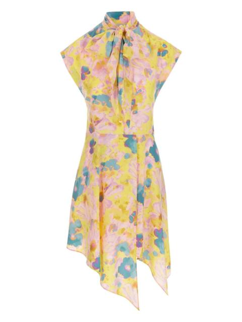 floral tie dress