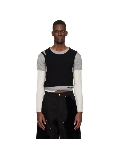 Multicolor Tres Over Layered Sweater