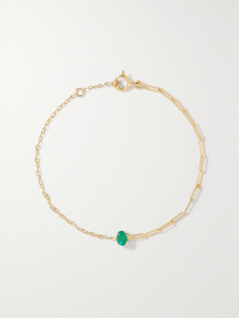 18-karat Gold Emerald Bracelet