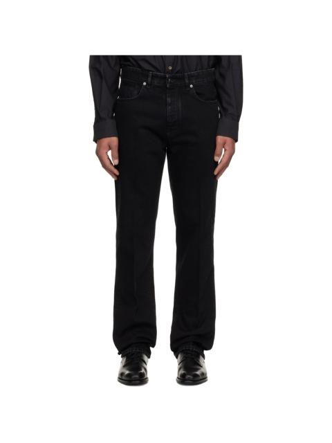 Black Straight Leg Jeans