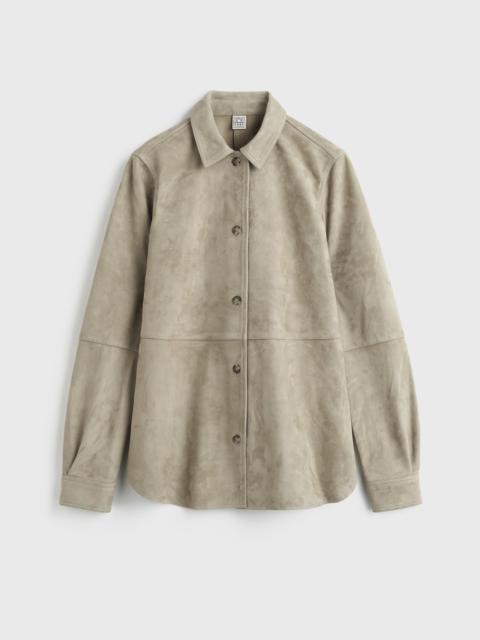Soft suede shirt desert