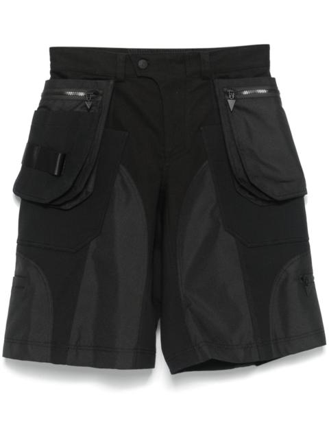 panelled-design cargo shorts