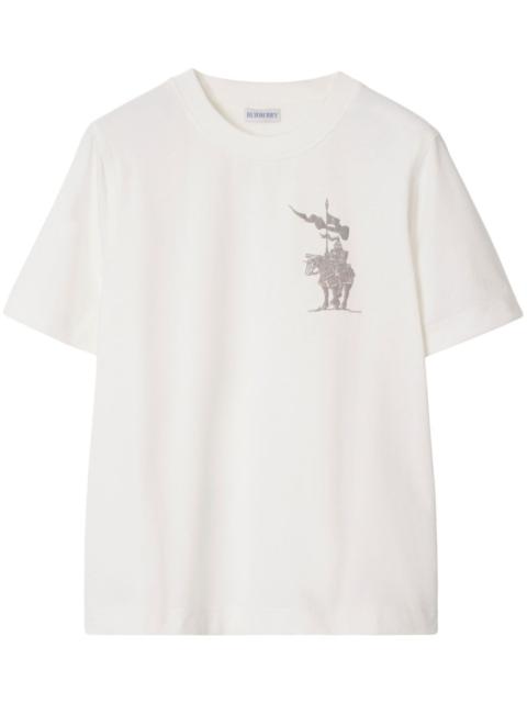 Equestrian Knight-motif T-shirt