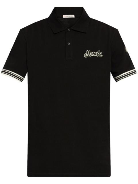 logo-embroidered polo shirt