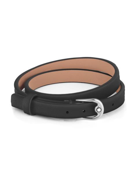 Bracelet horseshoe buckle black, adjustable size