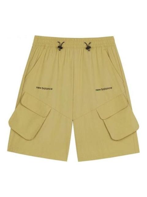 New Balance Logo Cargo Pocket Shorts 'Khaki' AMS12374-PEB