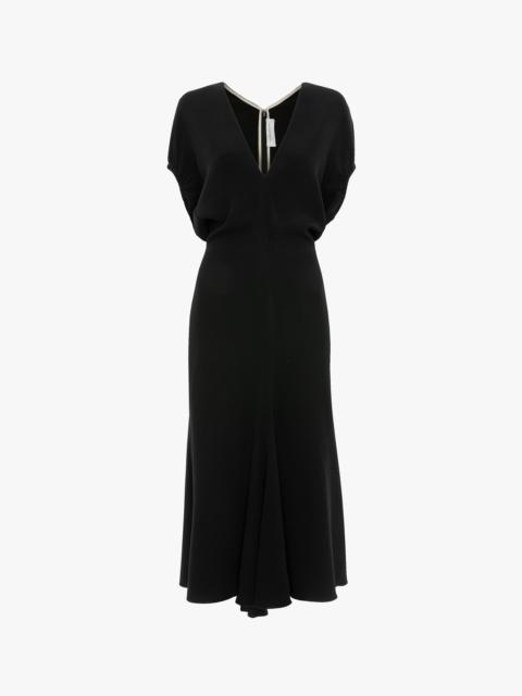 Edith Midi Dress In Black