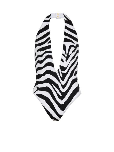 Zebra one-piece swimsuit