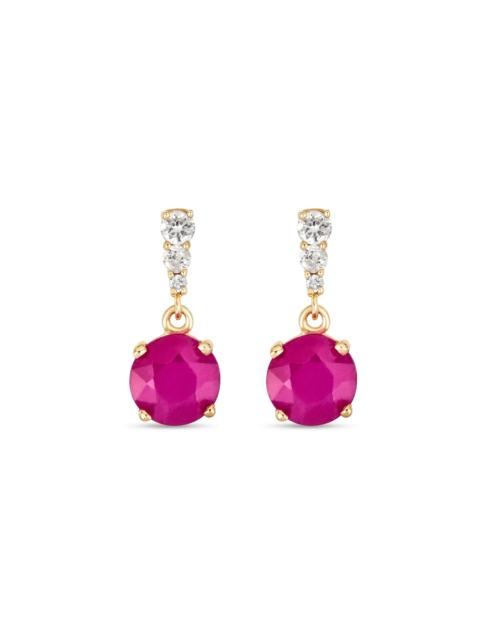 Ruby and Diamond Earrings