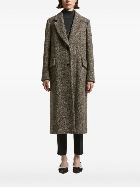 herringbone tweed coat