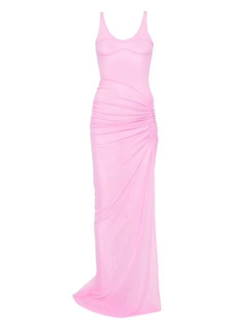 Ruched Mesh gown