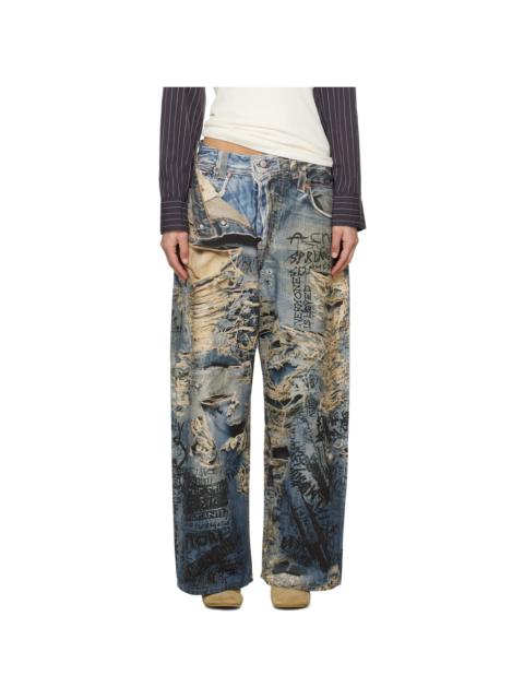 Blue Super Baggy Fit 2023 Jeans