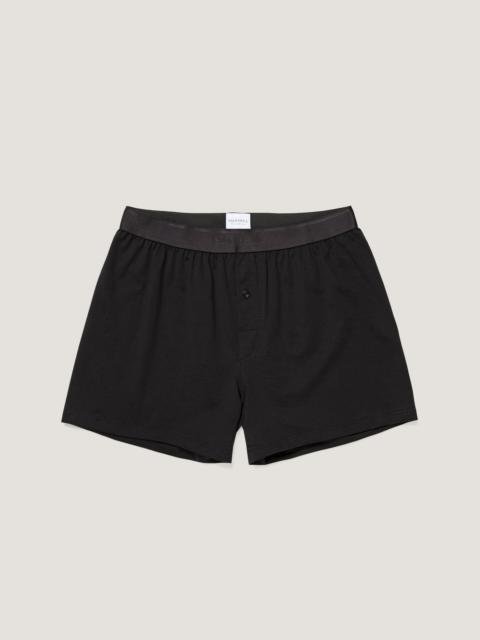 Superfine Cotton One‑Button Shorts