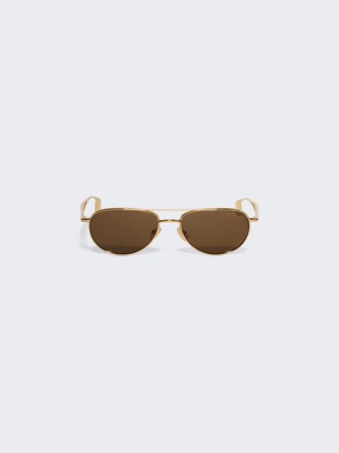 Fin Pilot Sunglasses Gold