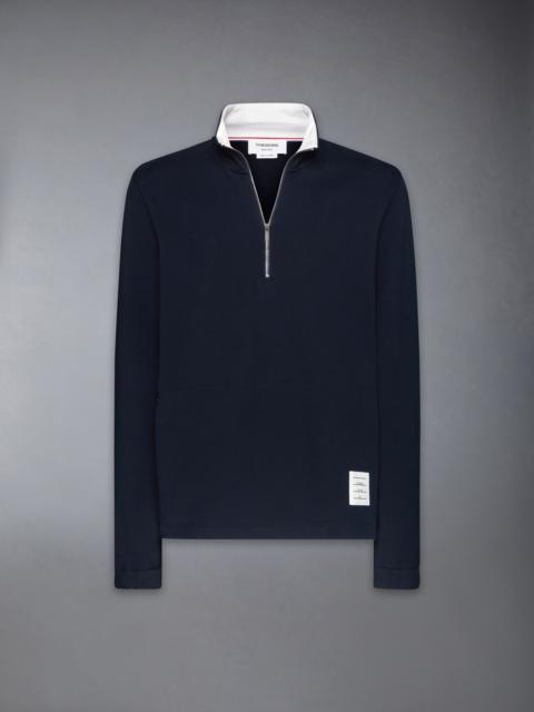 Classic 4-Bar Jersey Half Zip Pullover