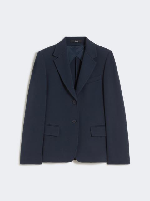 Cotton jersey blazer - NAVY