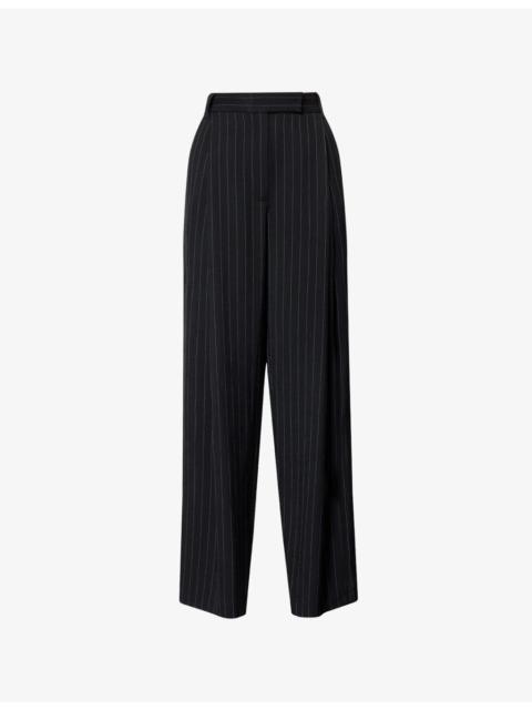 Varda Wide-Leg Woven Trousers