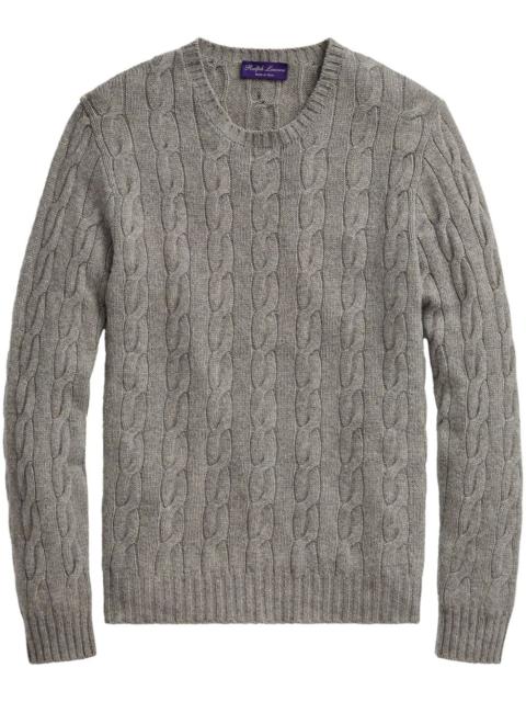 cable-knit cashmere sweater