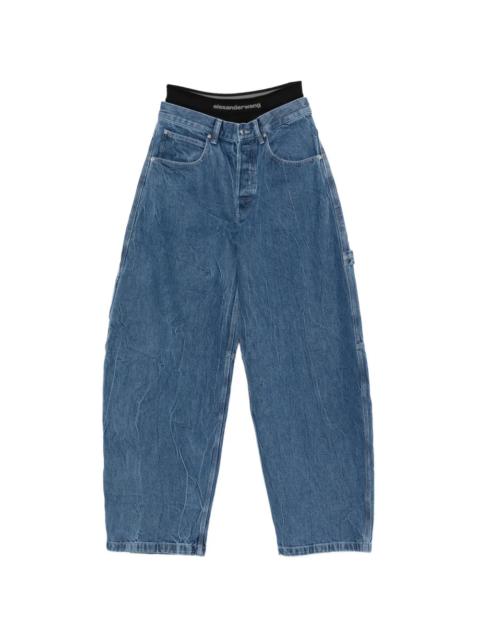 Prestyled Mid Rise Oversized Jeans