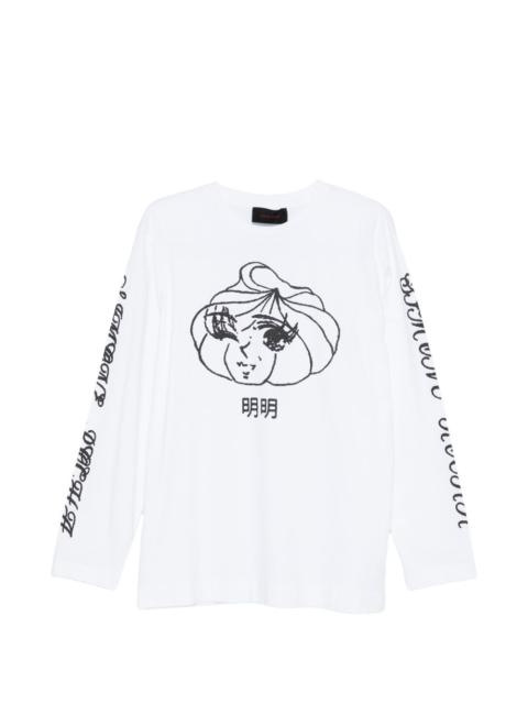 printed long-sleeve T-shirt
