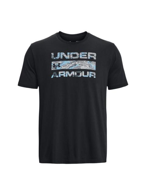 Under Armour Stacked Logo Fill T-Shirt 'Black Steel' 1361903-003