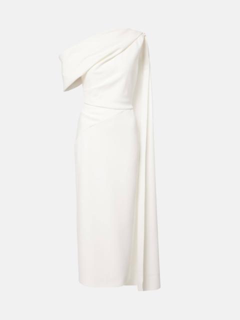 Bridal Maite 2 caped one-shoulder gown