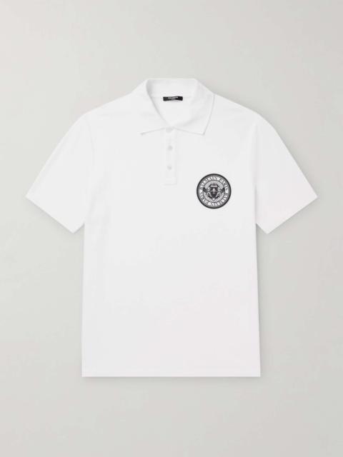 Logo-Print Cotton-Piqué Polo Shirt