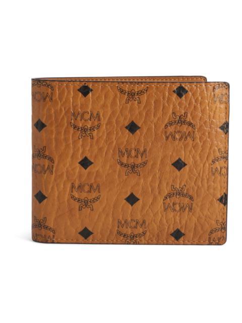 MCM Bifold Wallet Visetos Small Cognac