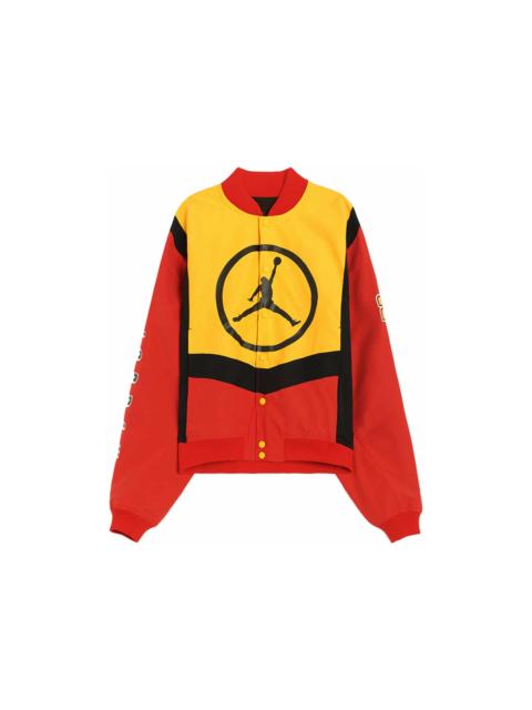 Jordan Sport DNA Knit Bomber Jacket Yellow/Red/Black
