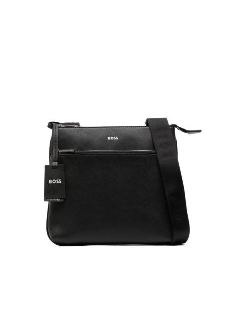 Zair leather crossbody bag